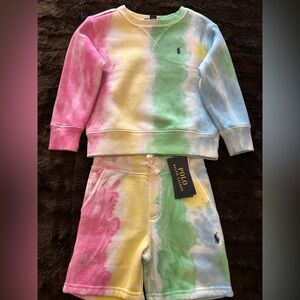Boys Polo Tie Dye Set.